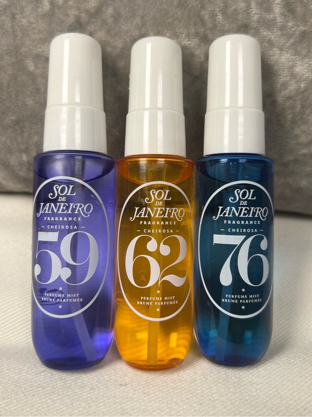 3 Set Bundle Sol de Janeiro Cheirosa Perfume Mists Trio — 59, 76, 62
